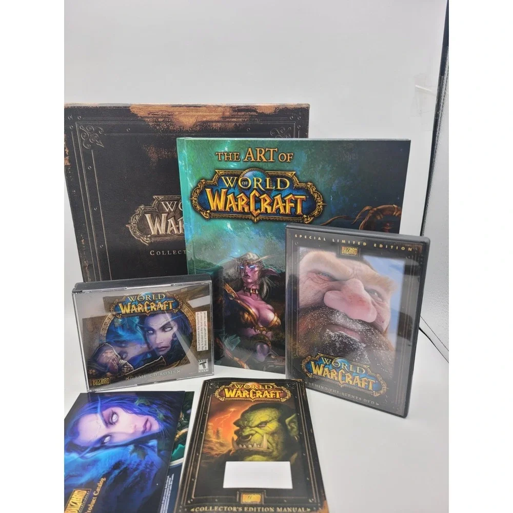 World of Warcraft Collector's Edition PC Boxed Set 2004 Complete See Description